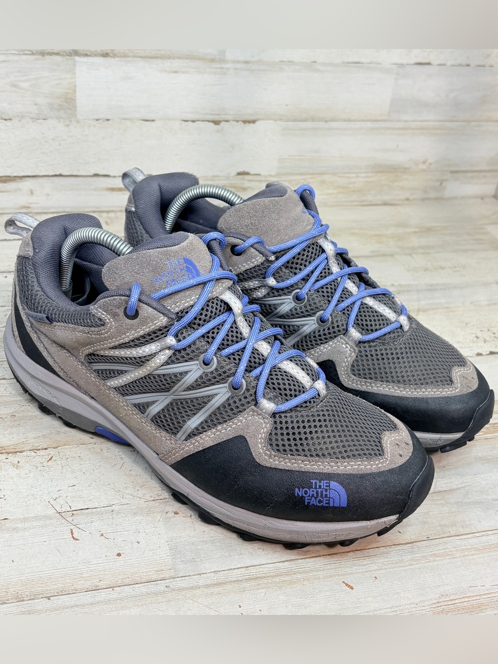 The North Face Storm Fastpack Women's Hiking Blue Gray Shoes Women's US 11
